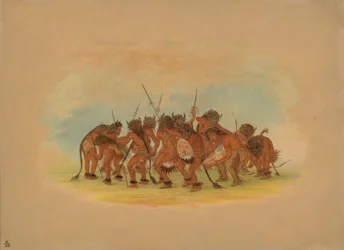 Danse du bison Mandan, 1861